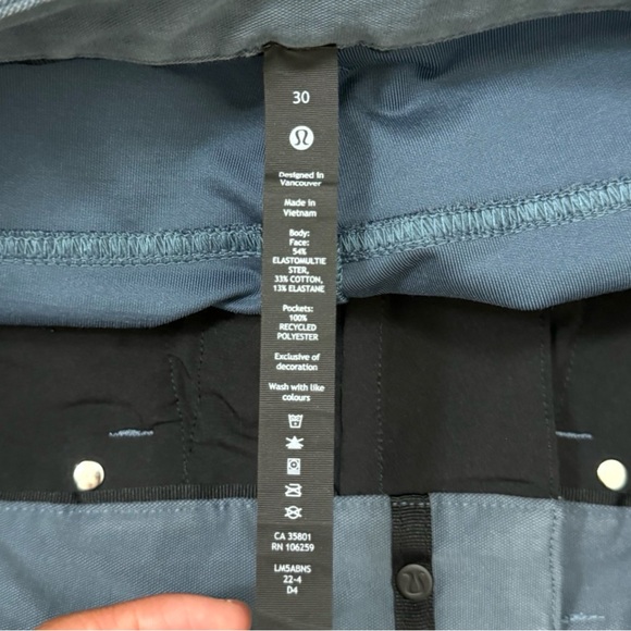 Lululemon ABC Pant Slim 32" *Utilitech in River Blue Men’s 30 - Picture 7 of 8